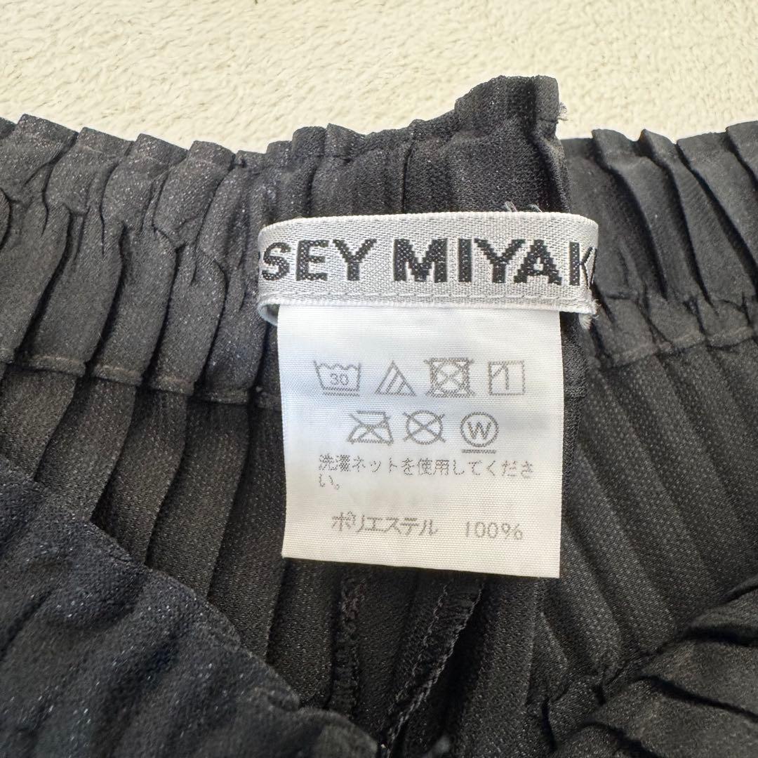 極美品✨ISSEY MIYAKE 銀タグ　プリーツ　ボトムス　ブラック