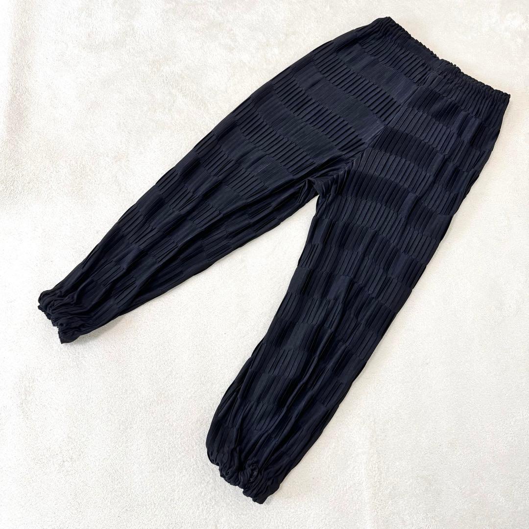 極美品✨ISSEY MIYAKE 銀タグ　プリーツ　ボトムス　ブラック