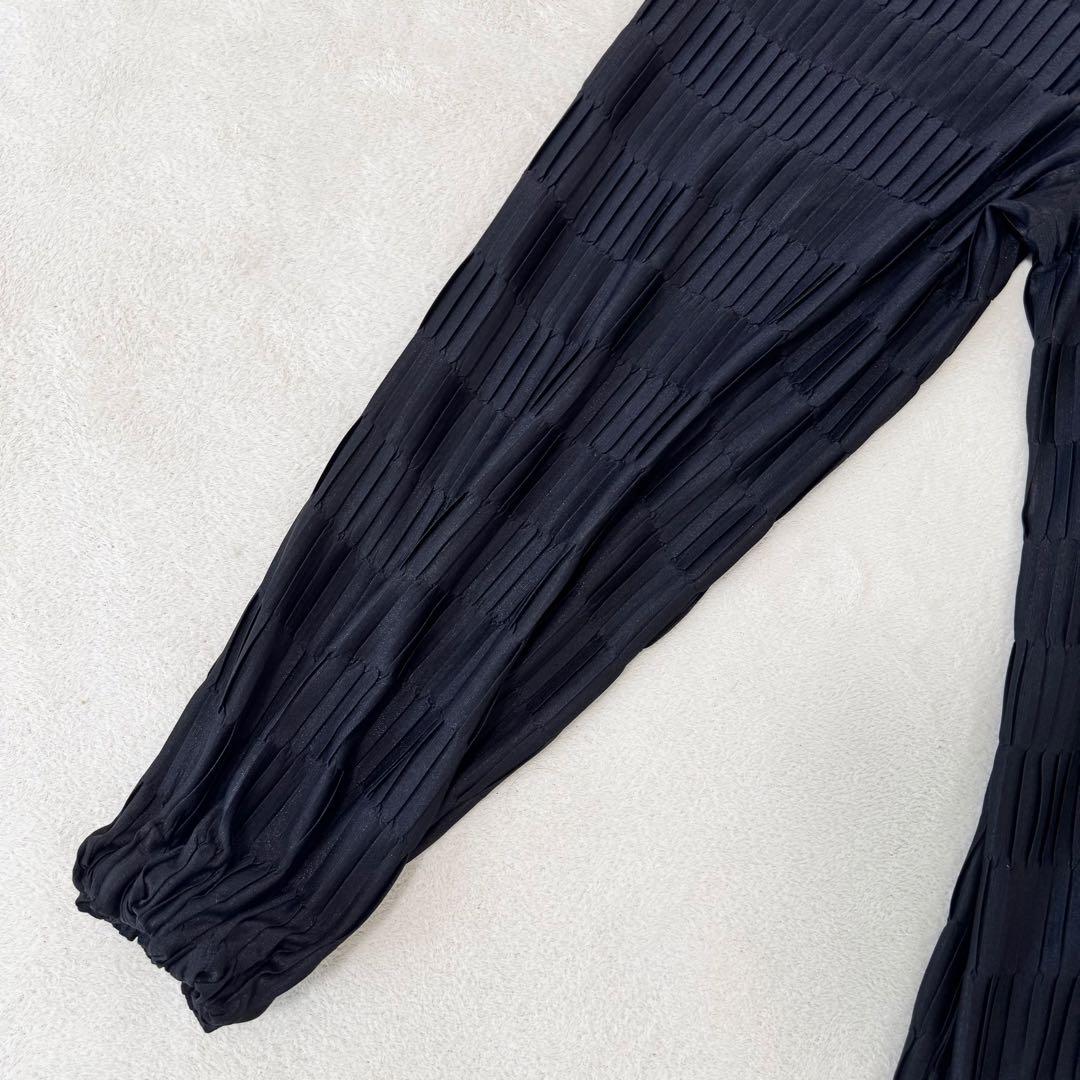 極美品✨ISSEY MIYAKE 銀タグ　プリーツ　ボトムス　ブラック
