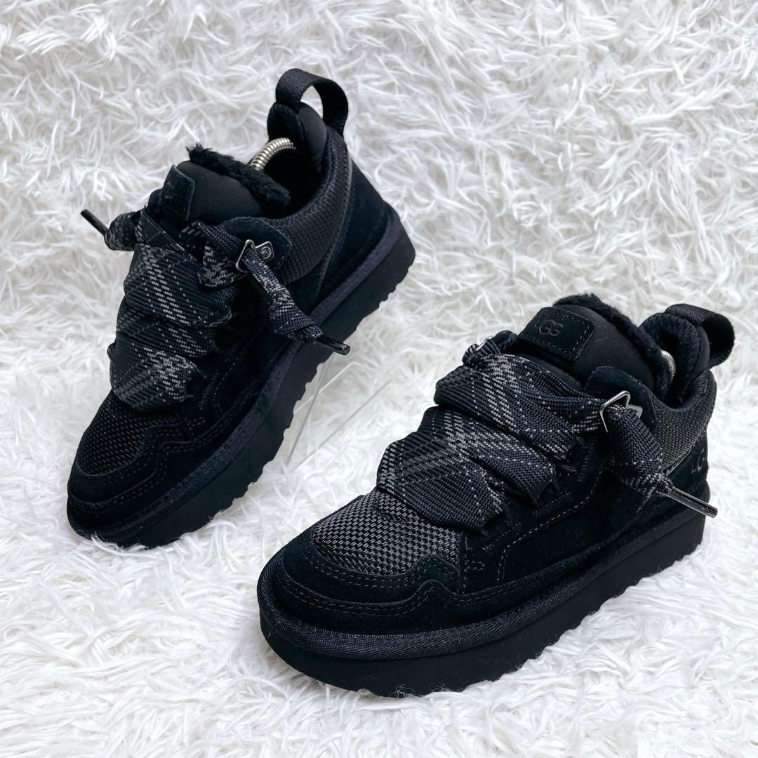 極美品✨ UGG アグ ローメル スニーカー 23cm ブラック スウェード