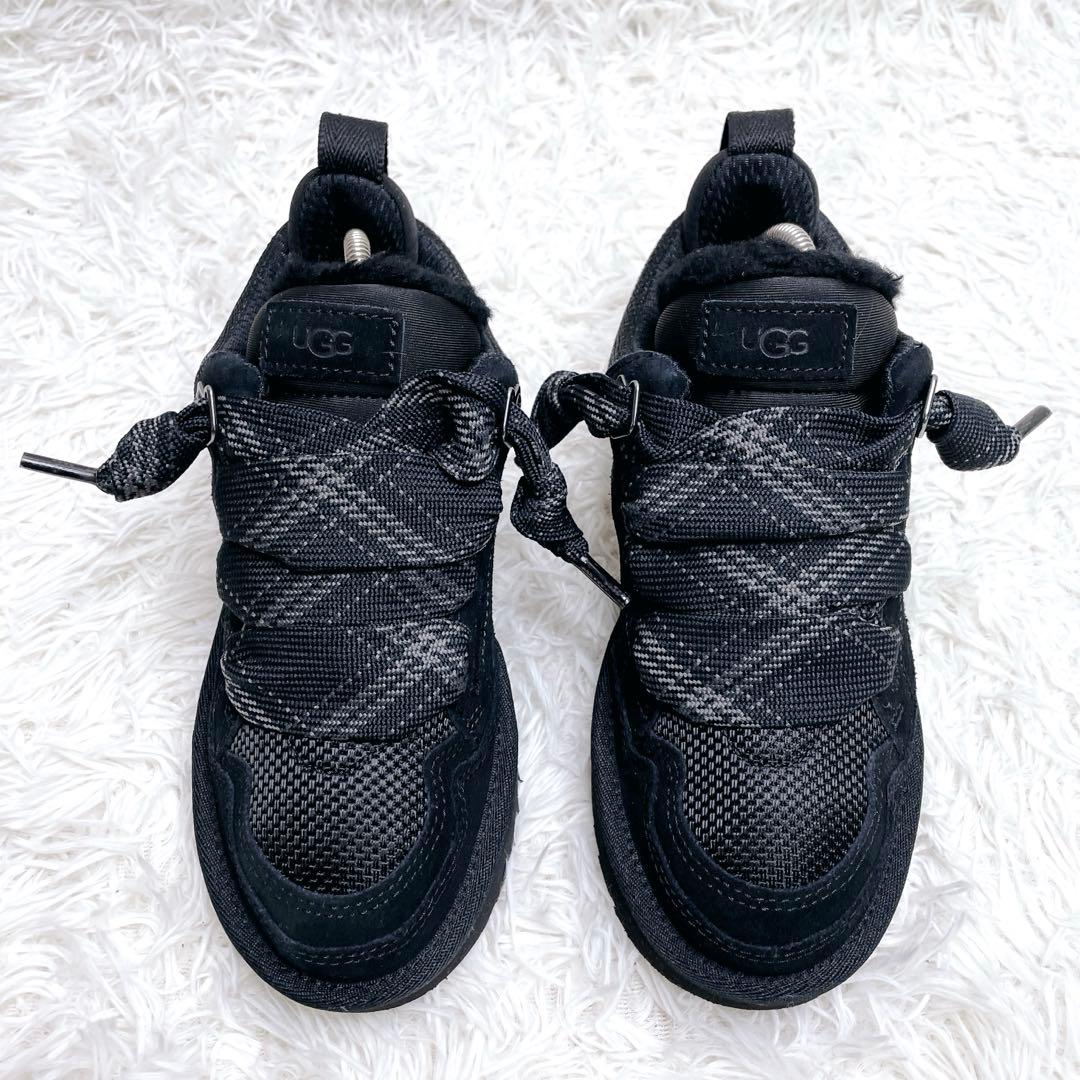 極美品✨ UGG アグ ローメル スニーカー 23cm ブラック スウェード