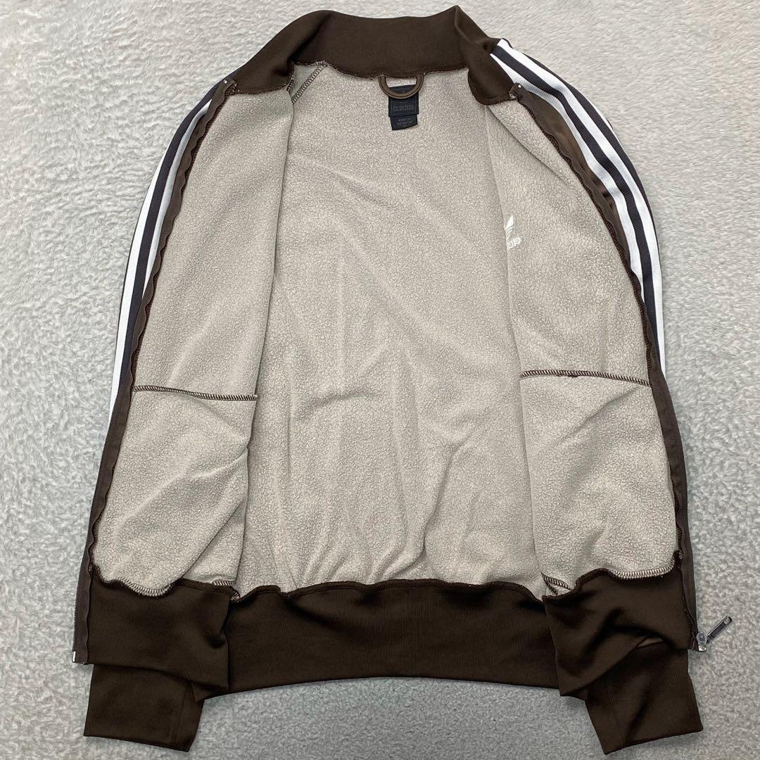 adidas jersey jog suit ブラウン トラックジャケット