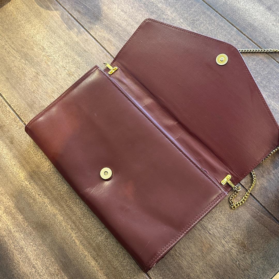 Cartier カルティエ マストライン チェーン付き パーティークラッチバッグ