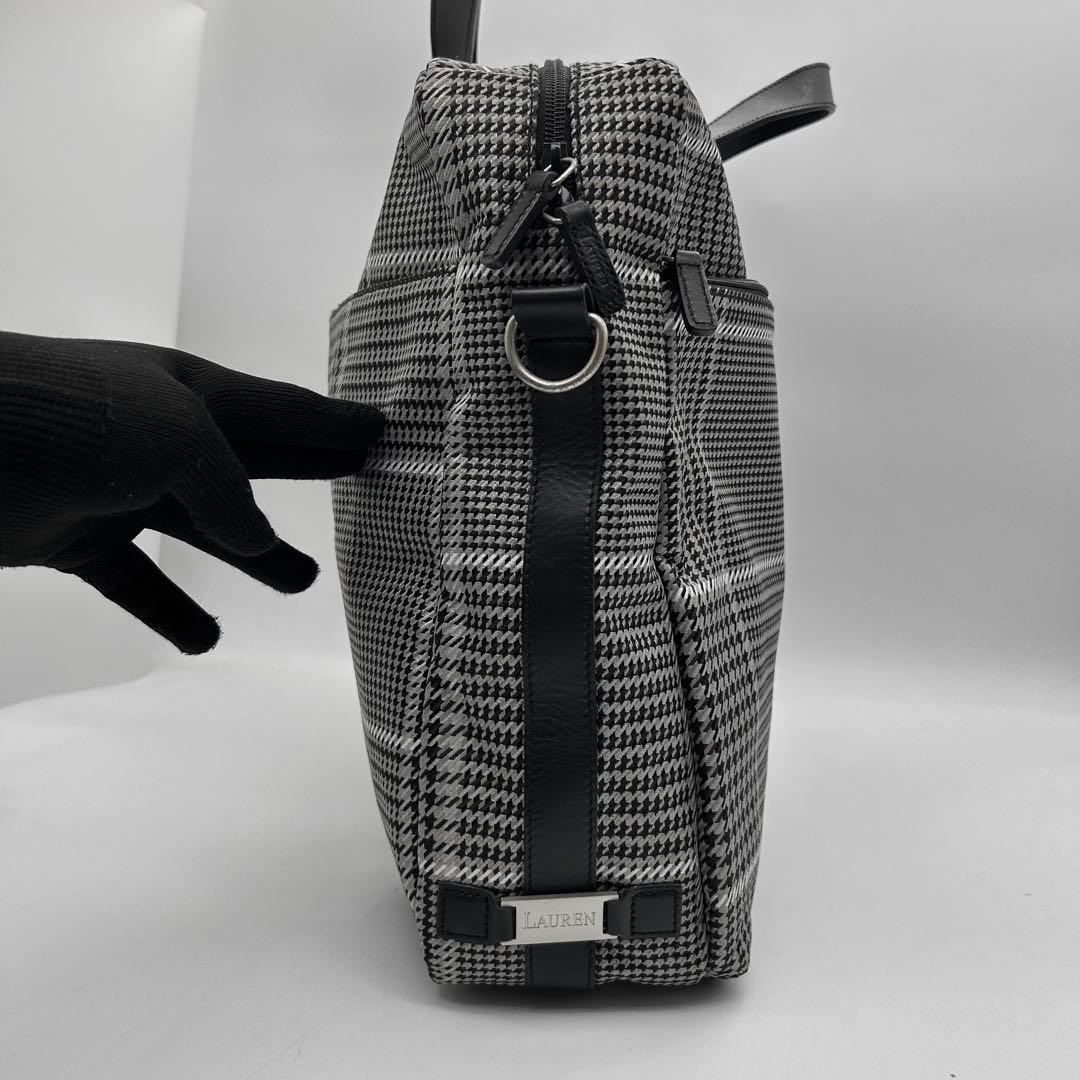 未使用級　ローレンラルフローレン　ガーメントケース付き　ボストンバッグ　2way