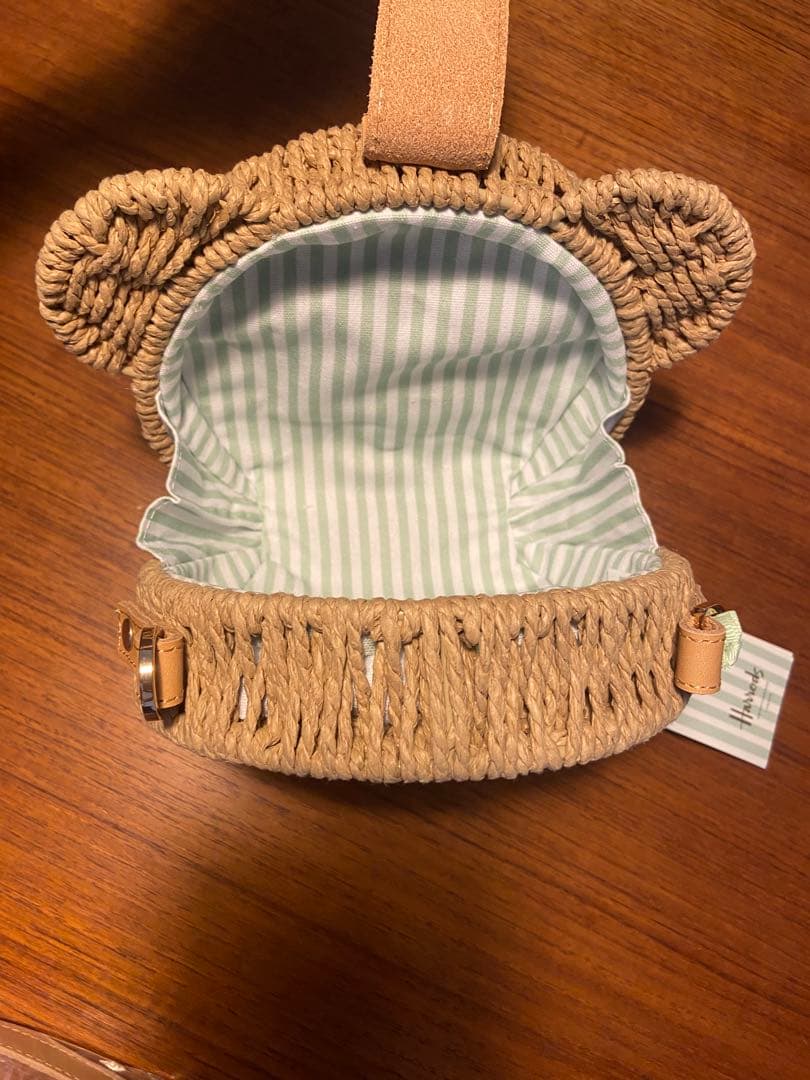 値下げ　Harrods クマ型かごバッグ