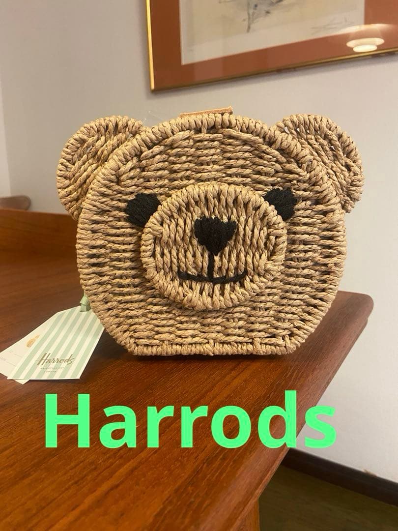 値下げ　Harrods クマ型かごバッグ