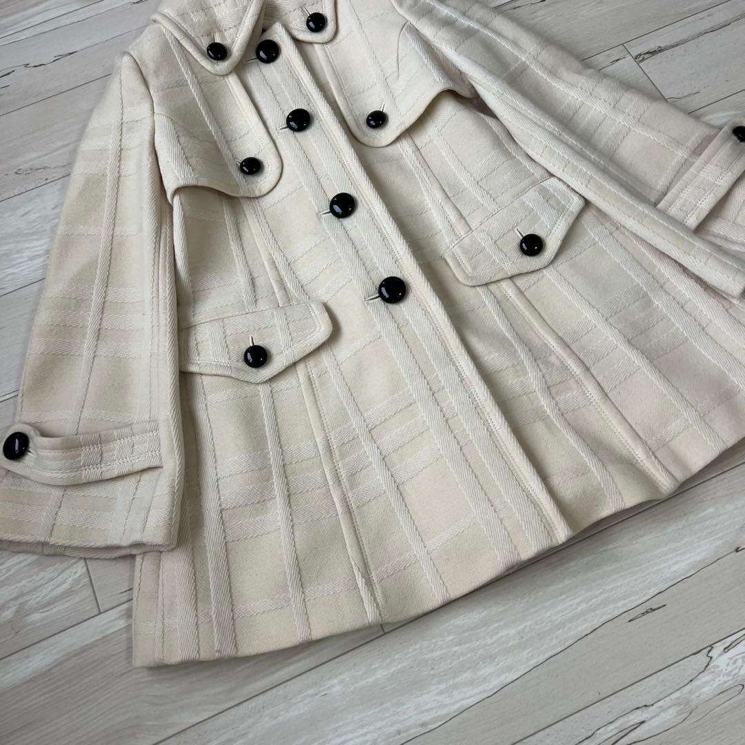 BURBERRY BLUE LABEL ロングコート　シャドーチェック　Aライン