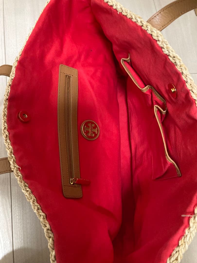 美品　TORY BURCH トリーバーチ　カゴバッグ　トートバッグ