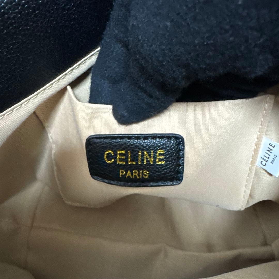 セリーヌ CELINE トリオンフ トートバッグ 黒 ノベルティ