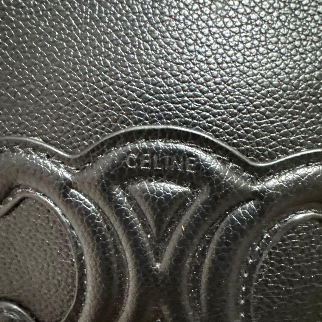 セリーヌ CELINE トリオンフ トートバッグ 黒 ノベルティ