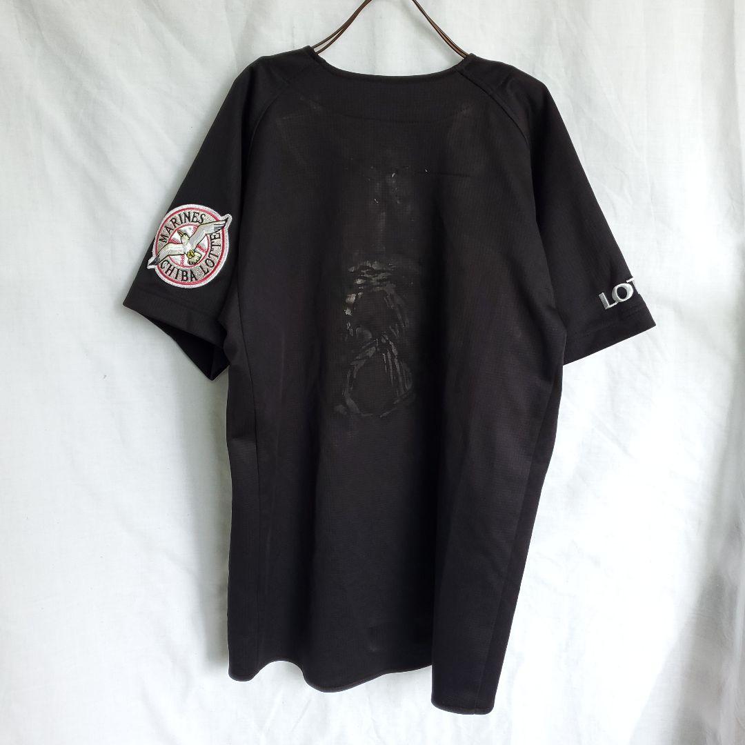 90s 希少 千葉ロッテマリーンズ 野球 ビジターユニフォーム 半袖 ウェア