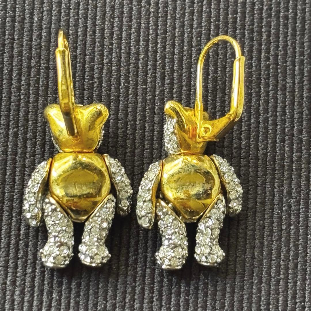 Vivienne Westwood リトルテディピアス ラインストーン　オーブ