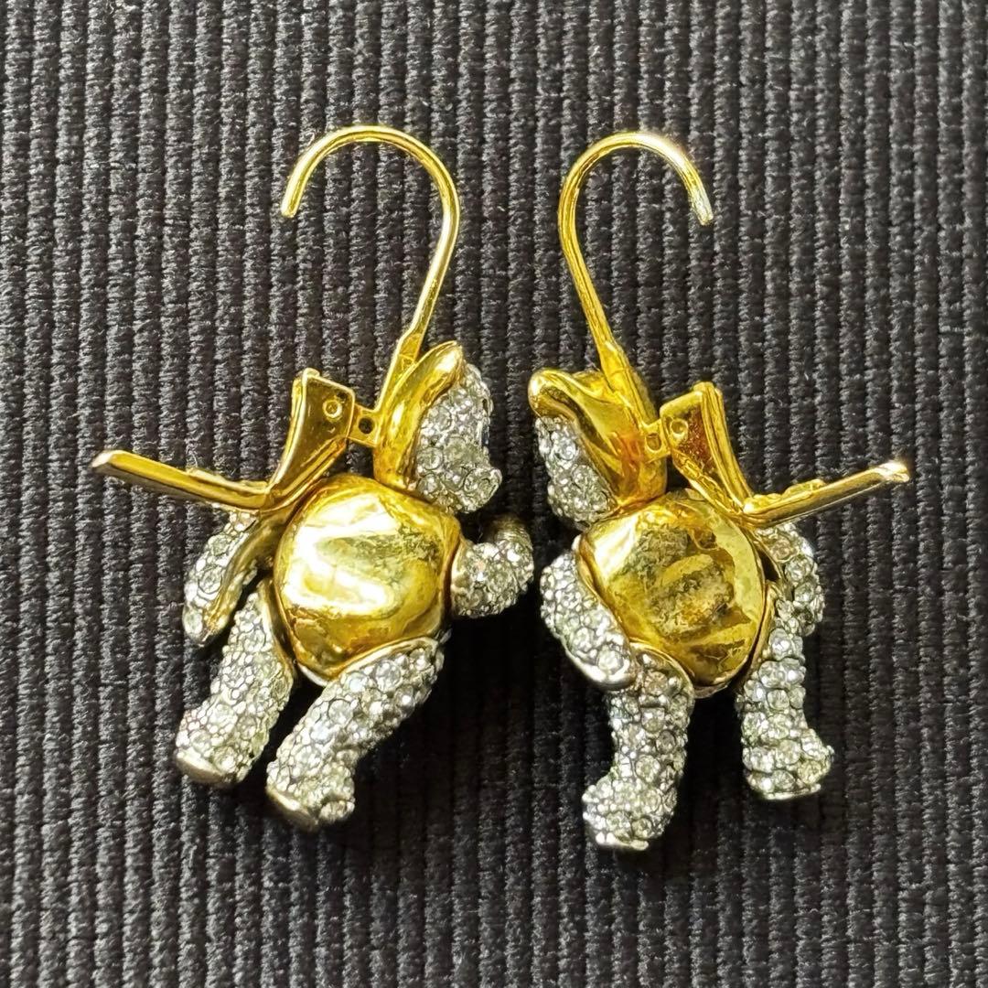 Vivienne Westwood リトルテディピアス ラインストーン　オーブ