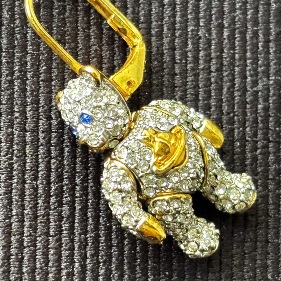 Vivienne Westwood リトルテディピアス ラインストーン　オーブ