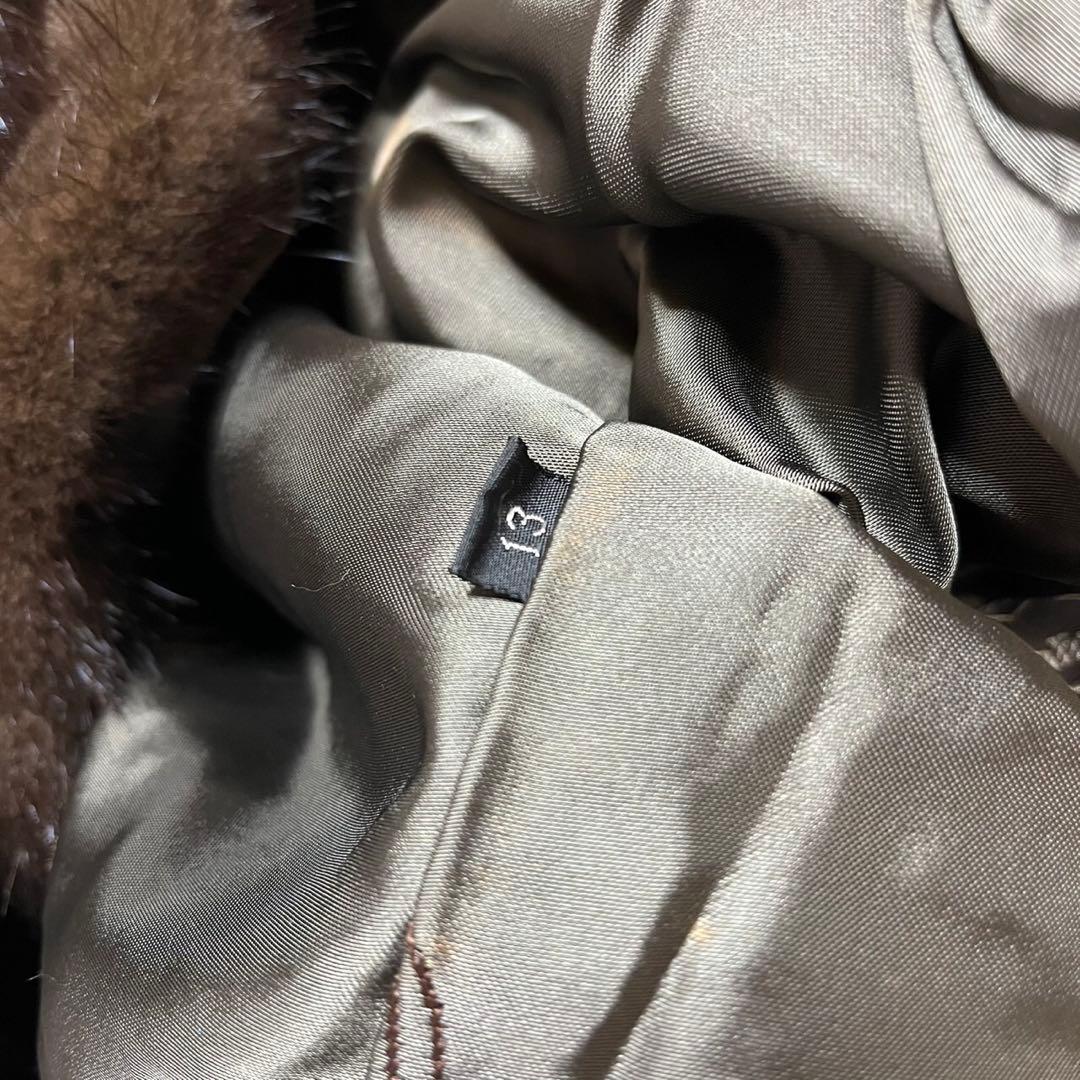 サガミンク 毛皮 ジャケット コート 13 高級 着丈75cm