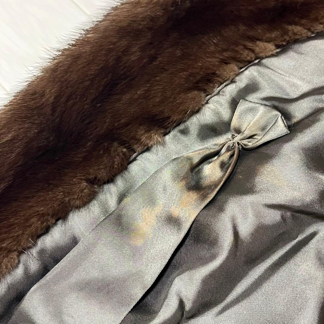 サガミンク 毛皮 ジャケット コート 13 高級 着丈75cm