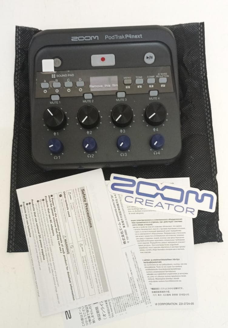 ZOOM PodTrak P4next ポッドキャスト用レコーダー