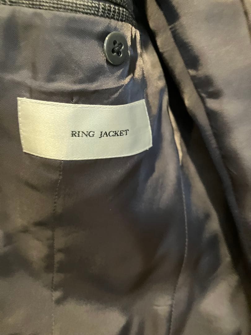 RING JACKET グレンチェック柄スーツ