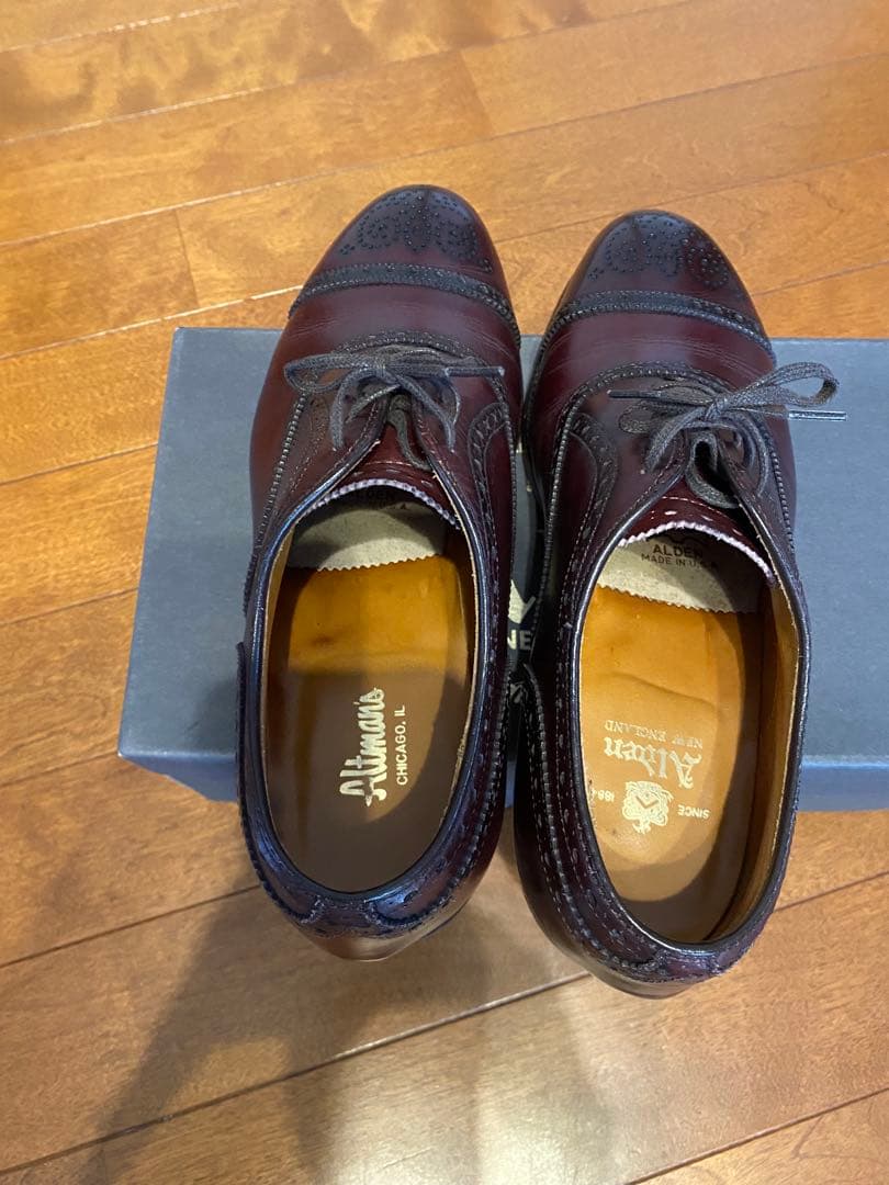 Alden オールデン 908 バーガンディ カーフ 6ハーフ 6.5 中古美品
