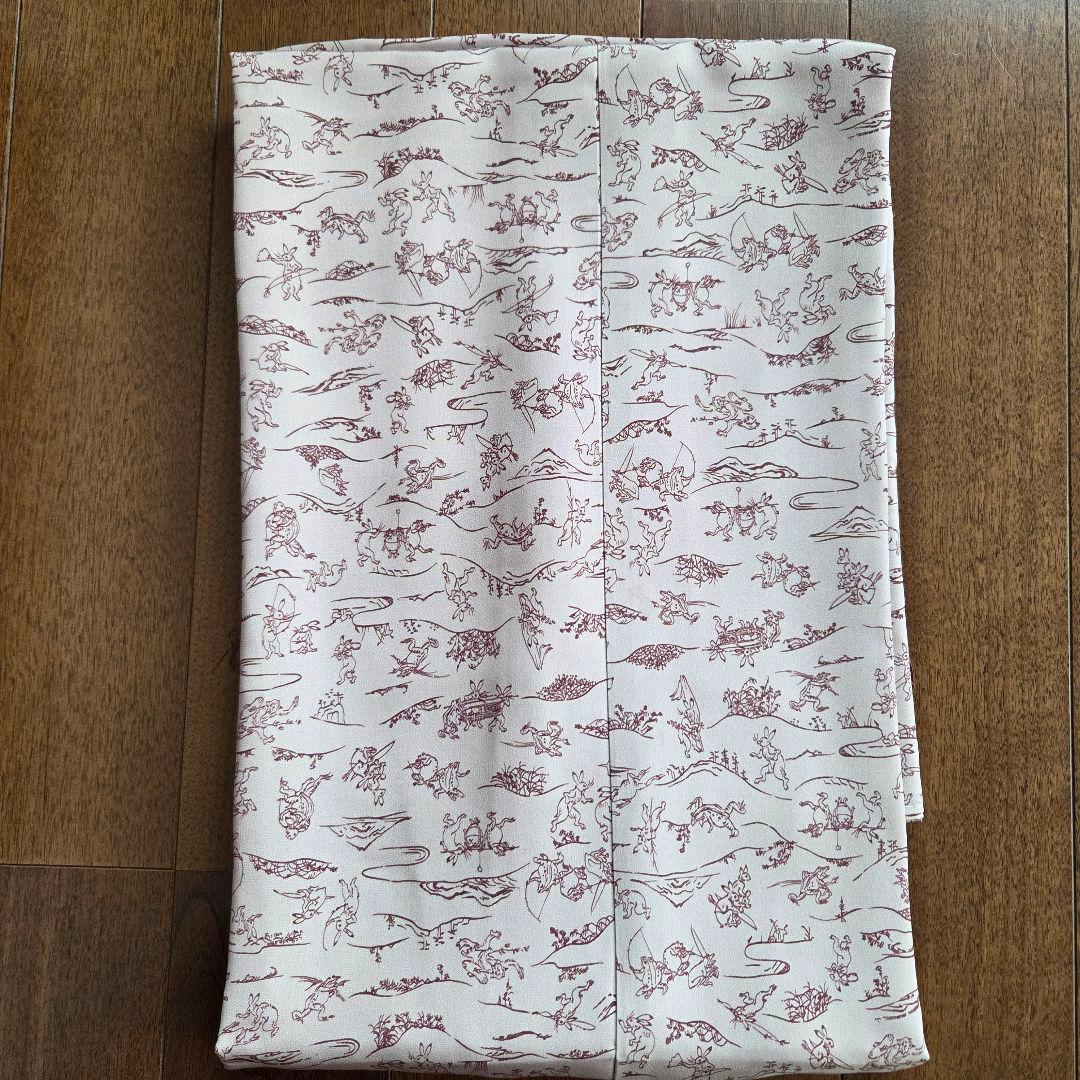 新品未使用 仕付け糸付き 長襦袢 正絹 鳥獣戯画 お仕立て