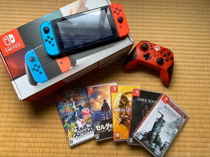 任天堂スィッチ本体とゲームソフト