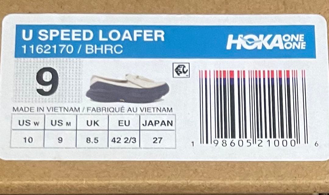 靴 hoka one U Speed loafer 27cm us9