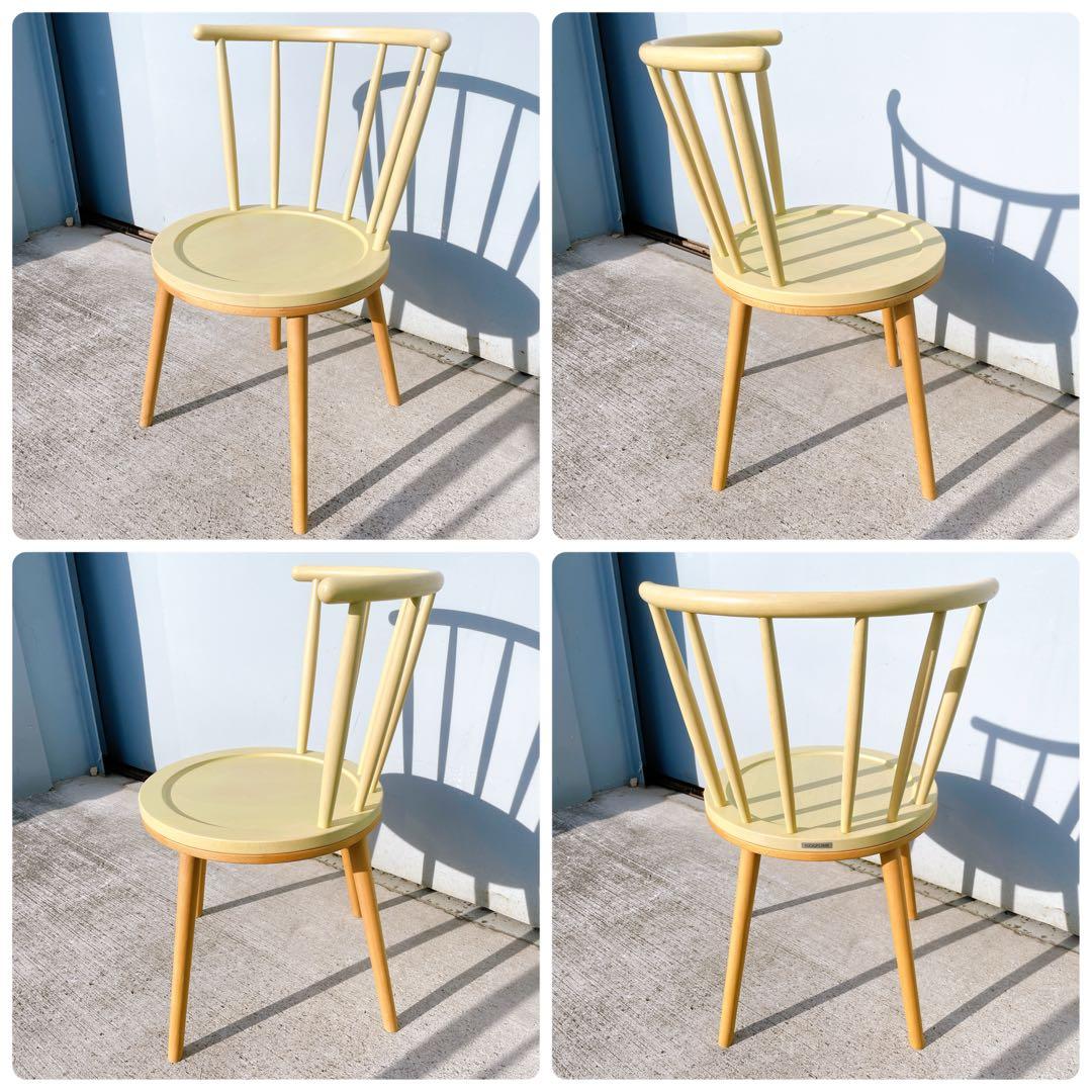 コイズミ 小泉産業 ウィンザーチェア ダイニングチェア アンティーク 2脚セット