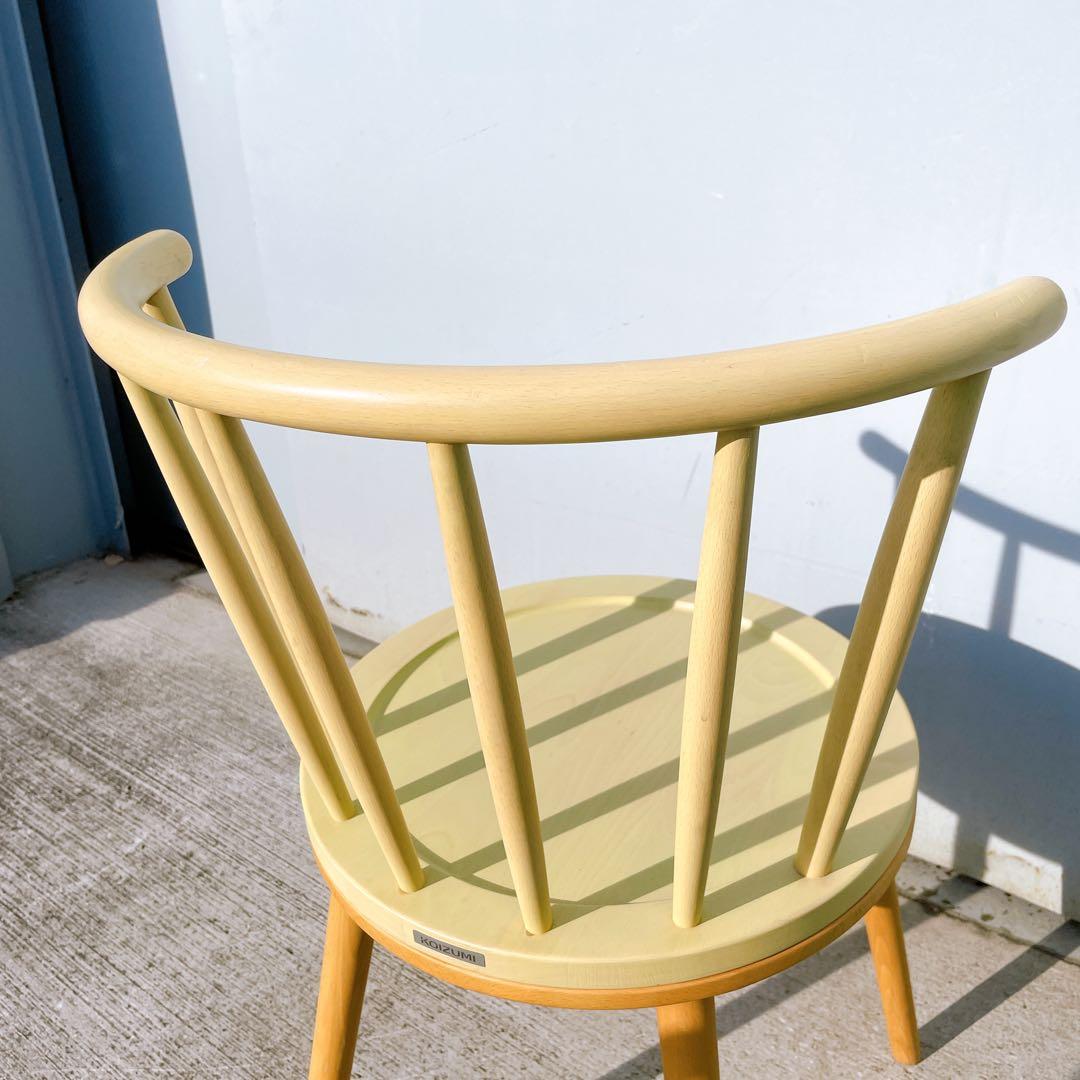 コイズミ 小泉産業 ウィンザーチェア ダイニングチェア アンティーク 2脚セット