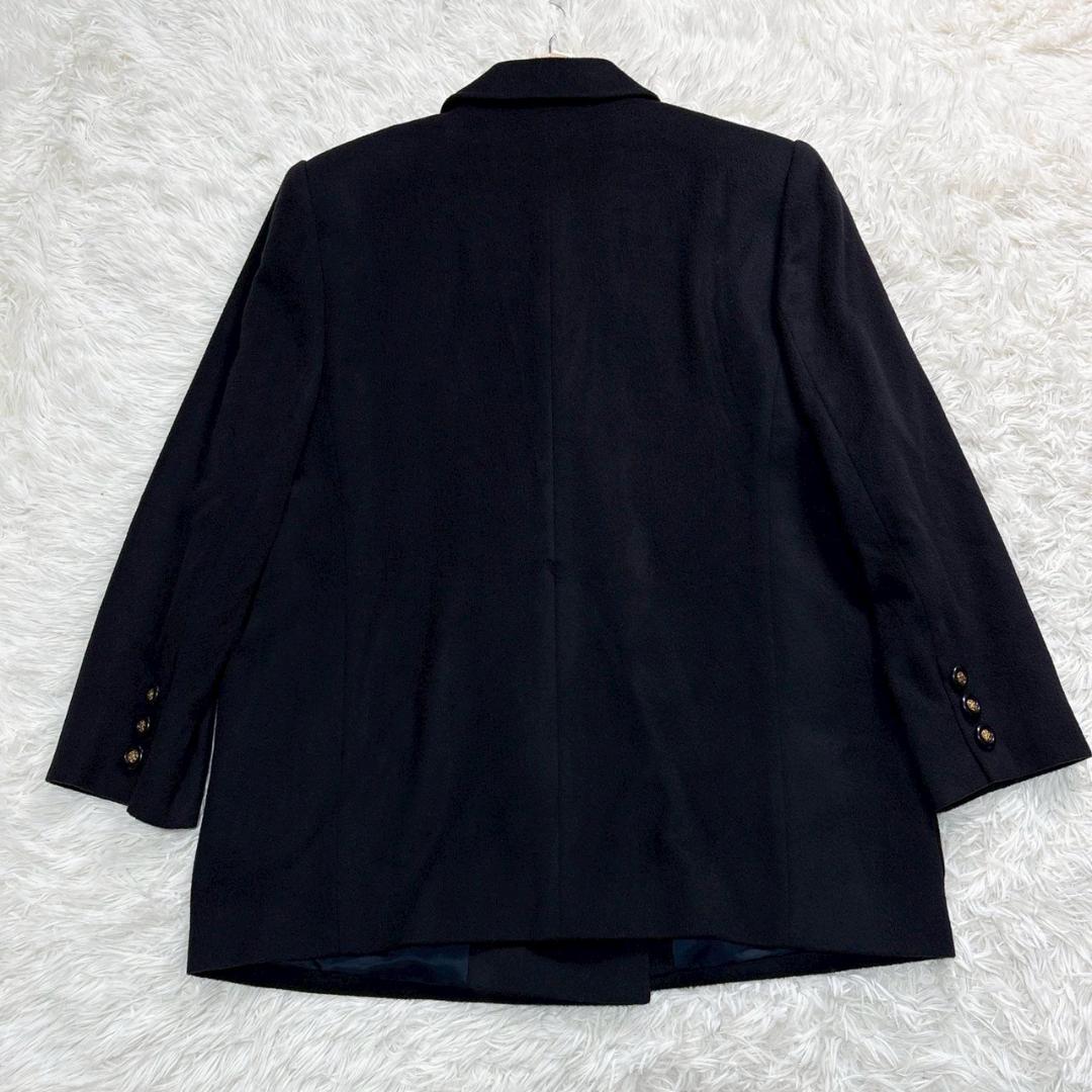 leilian レリアン 黒 ダブルブレスト　テーラードジャケット 13+