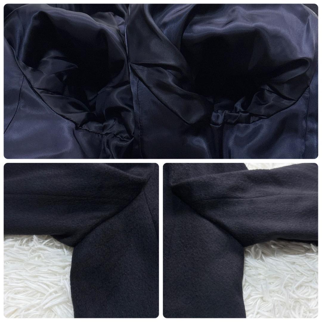 leilian レリアン 黒 ダブルブレスト　テーラードジャケット 13+