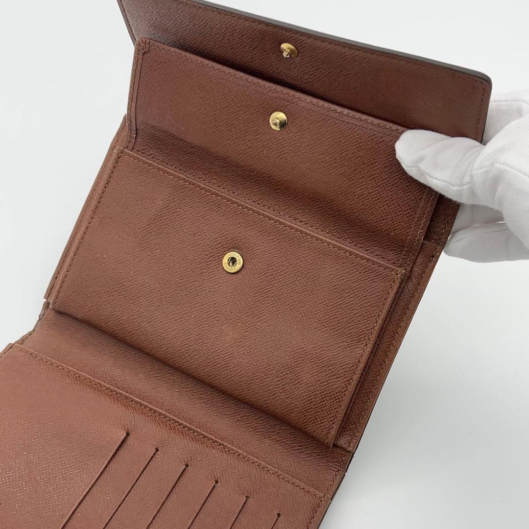 ルイヴィトン モノグラム 三つ折り財布 エテュイパピエ 男女兼用 パスケース付