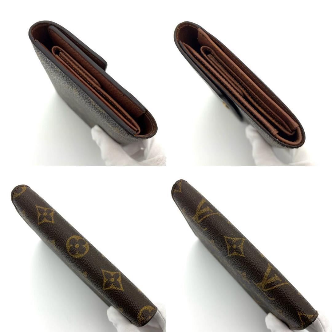 ルイヴィトン モノグラム 三つ折り財布 エテュイパピエ 男女兼用 パスケース付