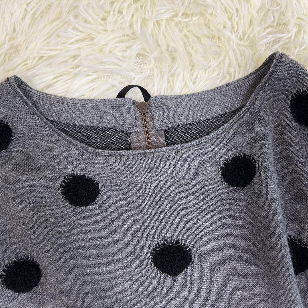 【新品】C'EST MOIJEU セモアージュ ドット ニット ロングワンピース