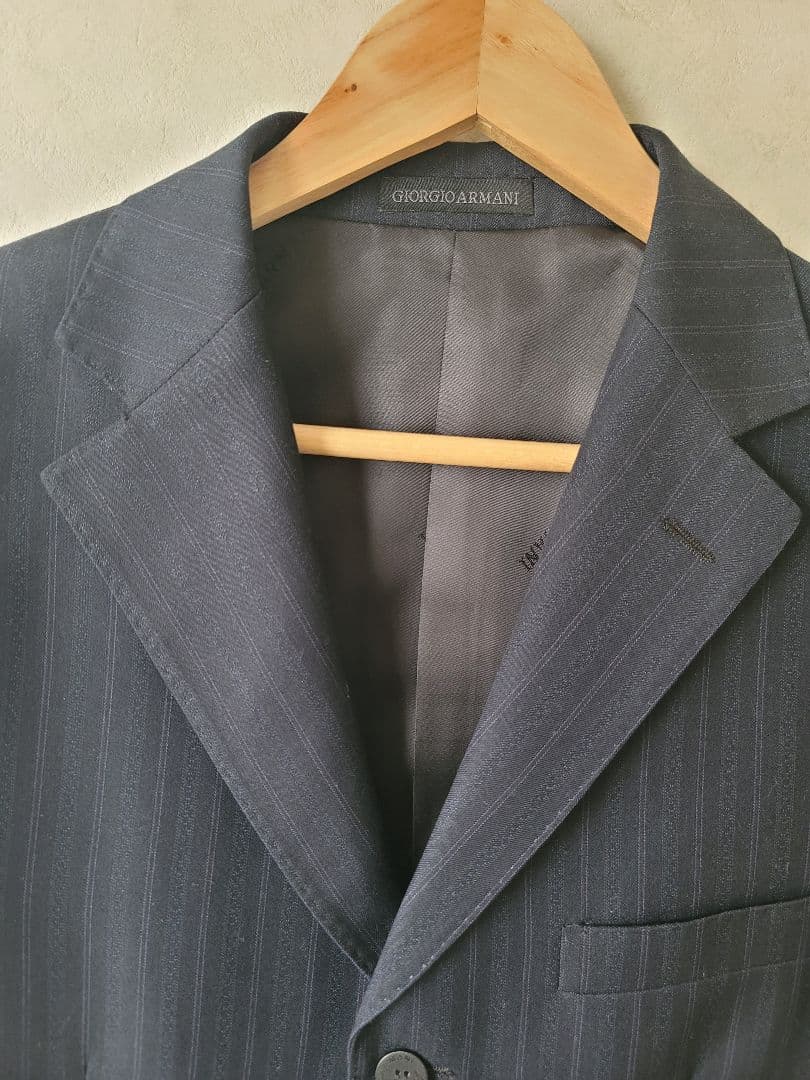 週末値下げ✨✨Giorgio Armani ネイビー ストライプスーツ