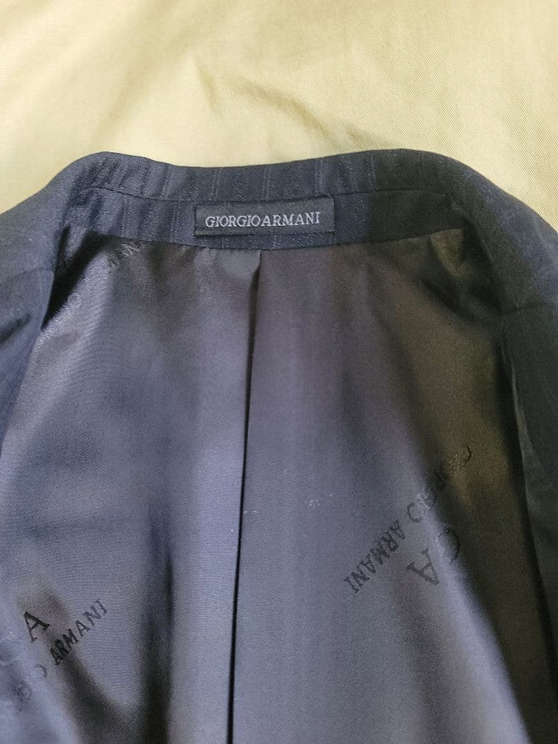 週末値下げ✨✨Giorgio Armani ネイビー ストライプスーツ