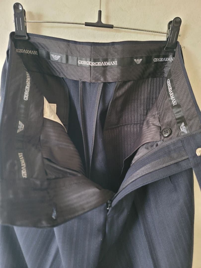 週末値下げ✨✨Giorgio Armani ネイビー ストライプスーツ