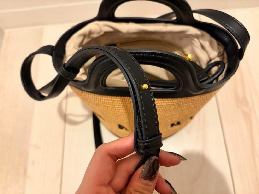 【美品・巾着付き】MARNI かごバッグ