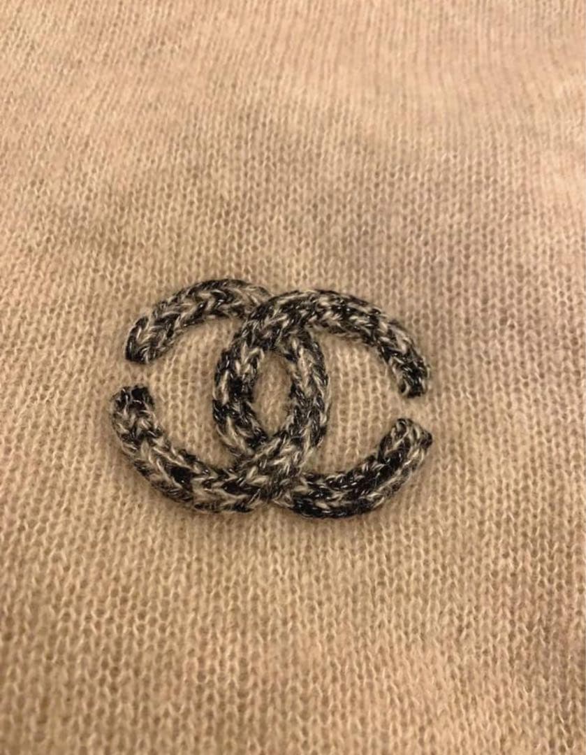 CHANELカシミヤ大判ストール　マフラー