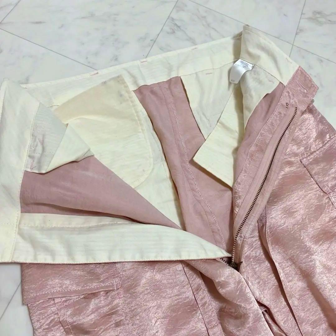 MASTER&Co. マッハゴーゴー　 ピンク　サテンカーゴパンツ フリーサイズ