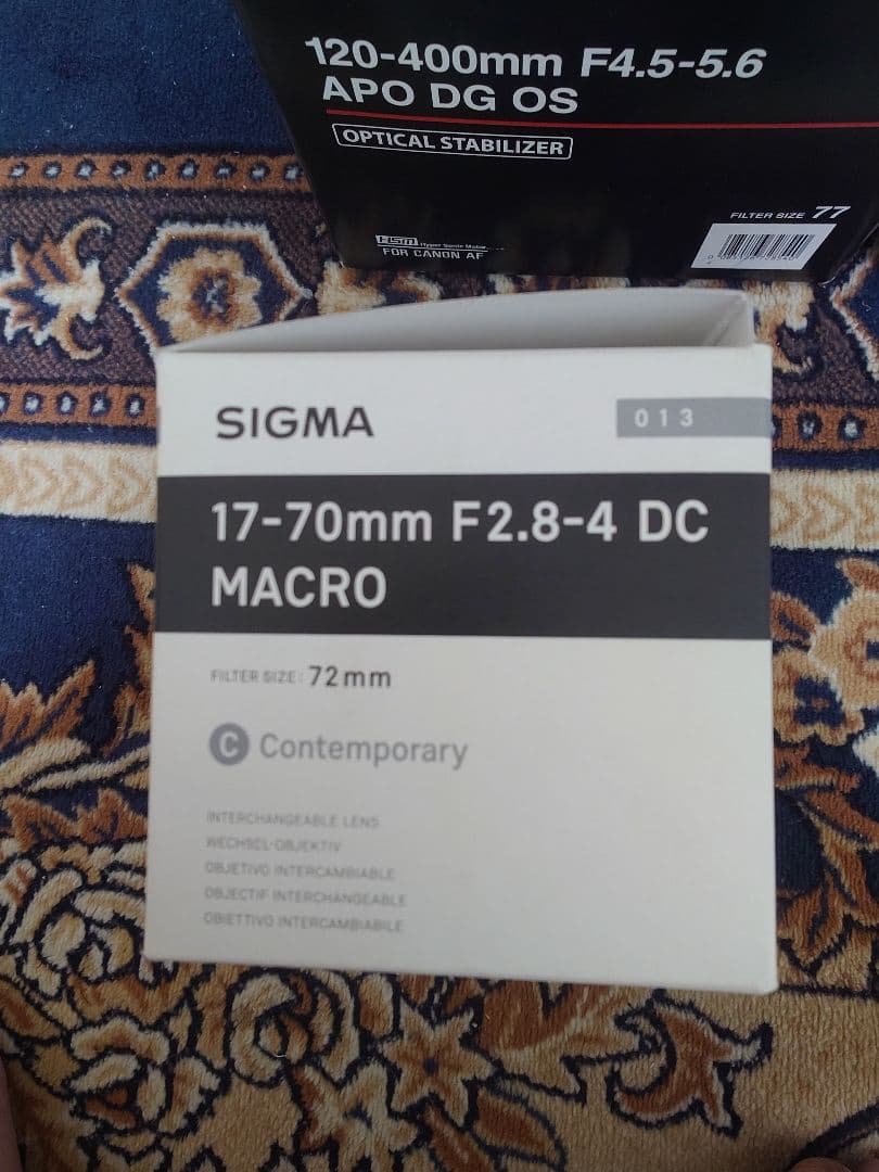 未開封　SIGMA 17-70mm F2.8-4 DC MACRO レンズ