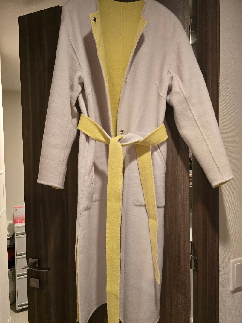 フレイアイディー FRAY I.D　ノーカラーリバーコート　リバーシブル