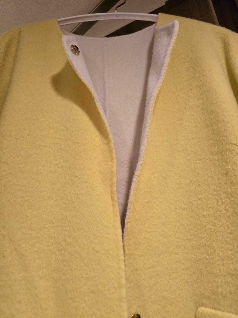 フレイアイディー FRAY I.D　ノーカラーリバーコート　リバーシブル