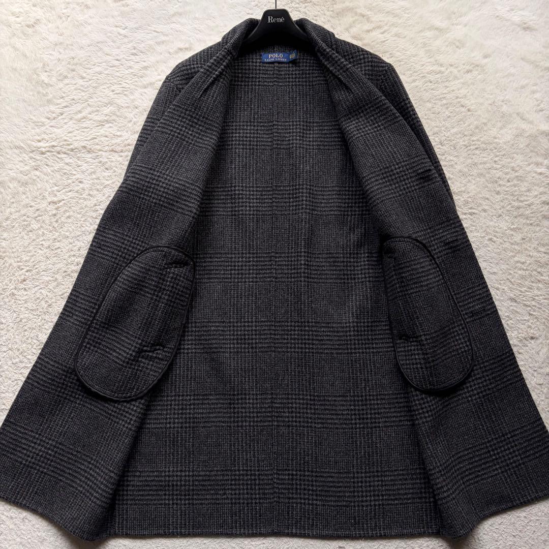 美品✨ポロラルフローレン チェスターコート ダブルフェイス グレンチェック 現行