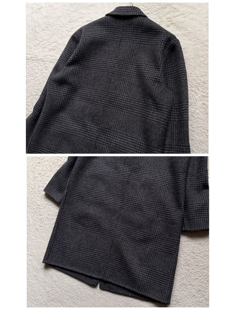 美品✨ポロラルフローレン チェスターコート ダブルフェイス グレンチェック 現行