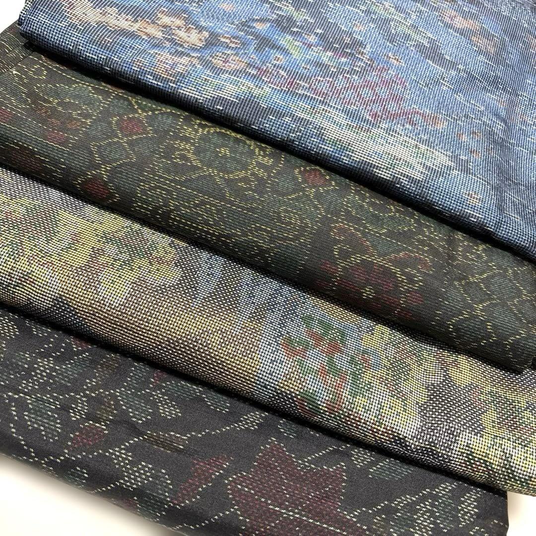 正絹　紬の着物　11枚セット　まとめ売り　リメイク材料用　大島紬　染め紬　民芸紬