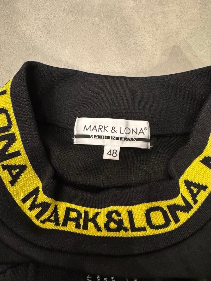 【美品】MARK & LONA メンズモックネックシャツ　48(L)