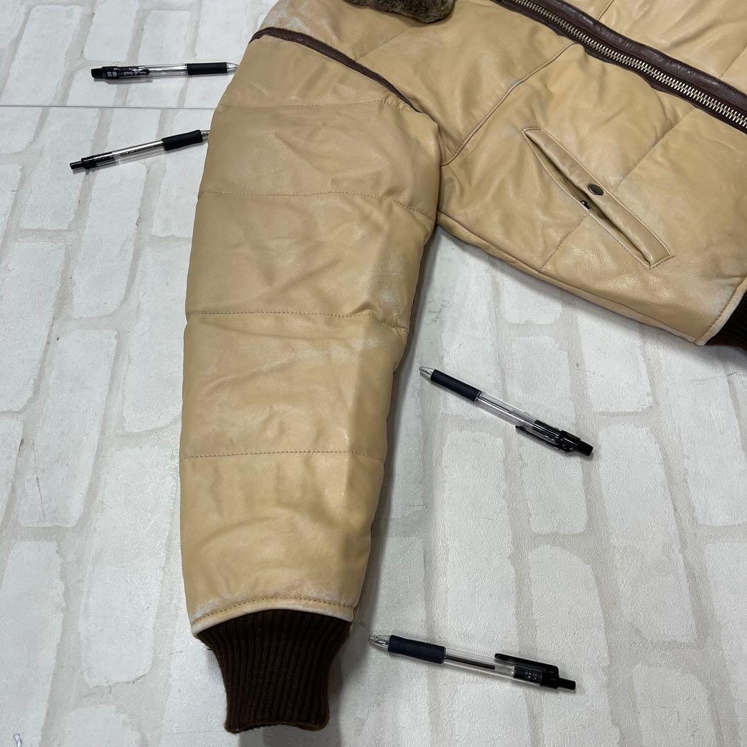 値下げ アヴィレックス AVIREX LTD 羊牛革 レザー ボア フライトJK