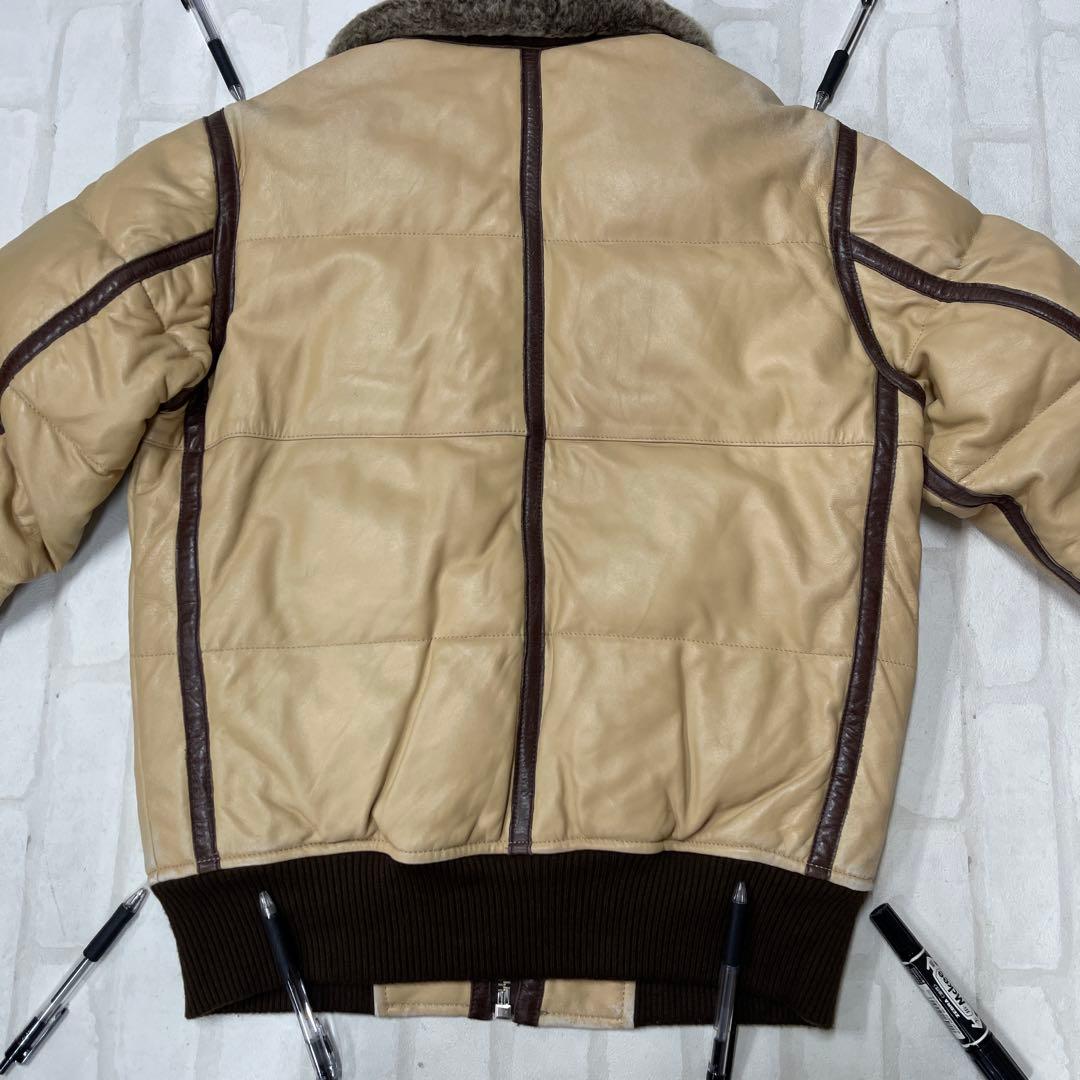 値下げ アヴィレックス AVIREX LTD 羊牛革 レザー ボア フライトJK