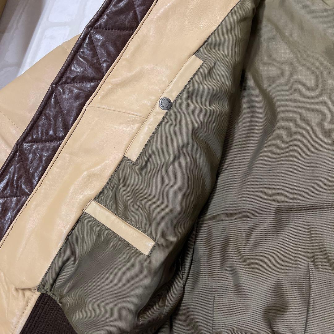 値下げ アヴィレックス AVIREX LTD 羊牛革 レザー ボア フライトJK