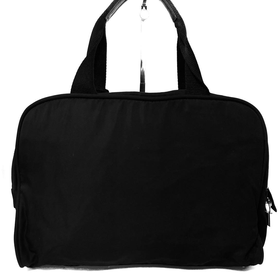 極美品　PRADA プラダ　トートバッグ　ナイロン　ハンドバッグ　鍵　南京錠　黒